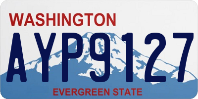 WA license plate AYP9127