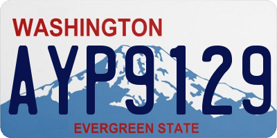 WA license plate AYP9129