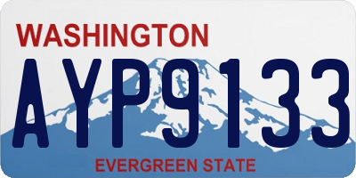 WA license plate AYP9133
