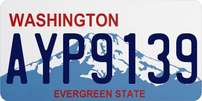 WA license plate AYP9139