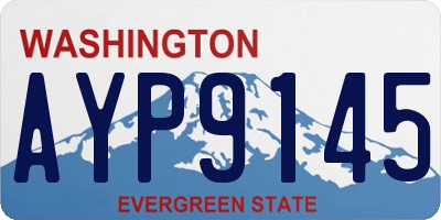 WA license plate AYP9145