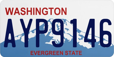 WA license plate AYP9146
