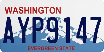 WA license plate AYP9147