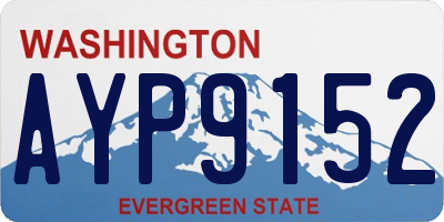 WA license plate AYP9152
