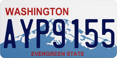 WA license plate AYP9155