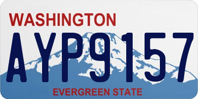 WA license plate AYP9157
