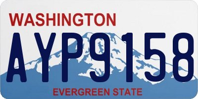 WA license plate AYP9158