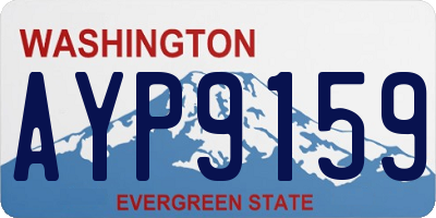 WA license plate AYP9159