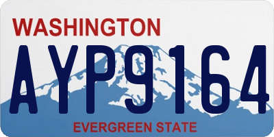 WA license plate AYP9164