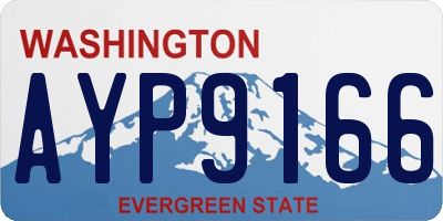 WA license plate AYP9166