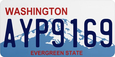 WA license plate AYP9169