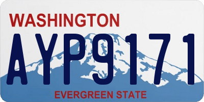 WA license plate AYP9171
