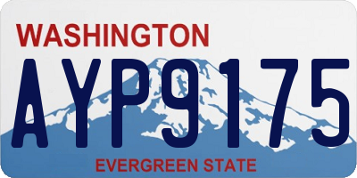 WA license plate AYP9175
