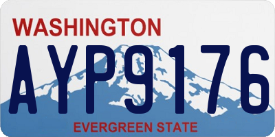 WA license plate AYP9176