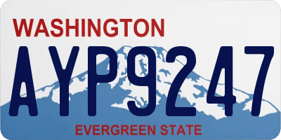 WA license plate AYP9247