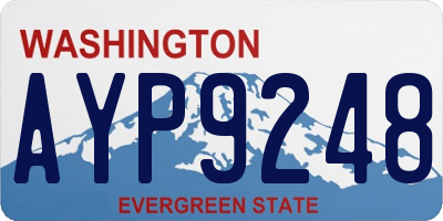 WA license plate AYP9248