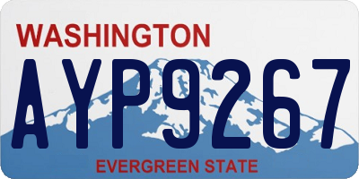 WA license plate AYP9267