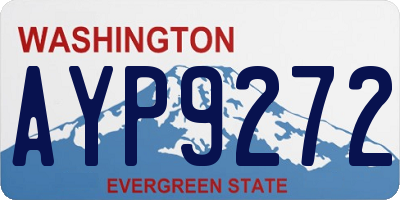 WA license plate AYP9272