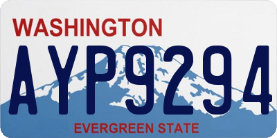 WA license plate AYP9294