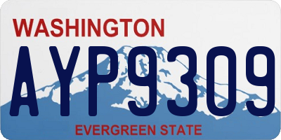 WA license plate AYP9309