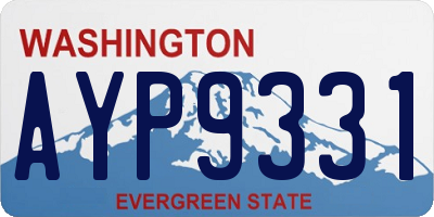 WA license plate AYP9331