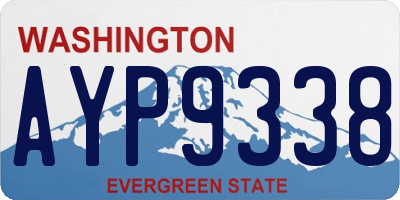 WA license plate AYP9338
