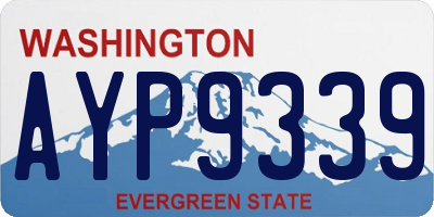 WA license plate AYP9339