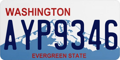WA license plate AYP9346