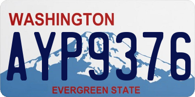 WA license plate AYP9376