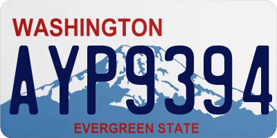 WA license plate AYP9394