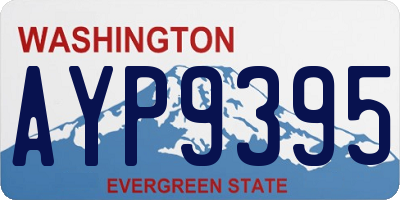 WA license plate AYP9395