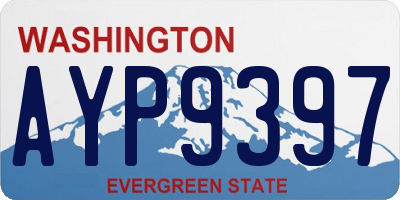 WA license plate AYP9397