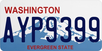 WA license plate AYP9399
