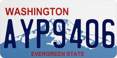 WA license plate AYP9406