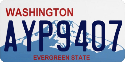 WA license plate AYP9407