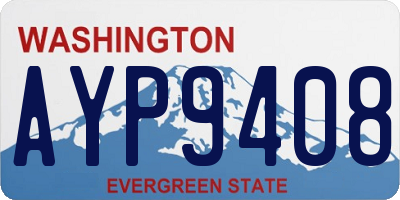 WA license plate AYP9408