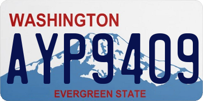 WA license plate AYP9409
