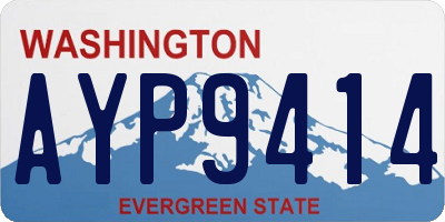 WA license plate AYP9414