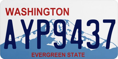 WA license plate AYP9437