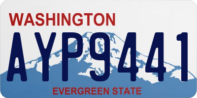 WA license plate AYP9441