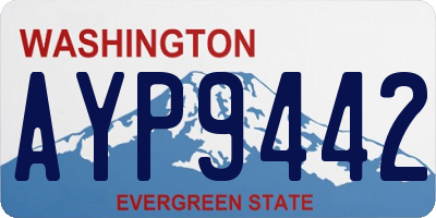 WA license plate AYP9442