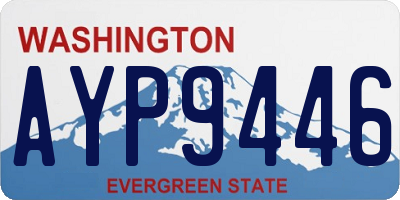 WA license plate AYP9446