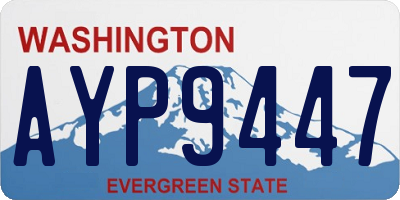 WA license plate AYP9447