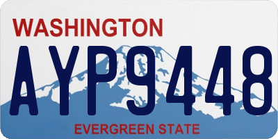 WA license plate AYP9448