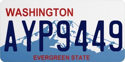 WA license plate AYP9449
