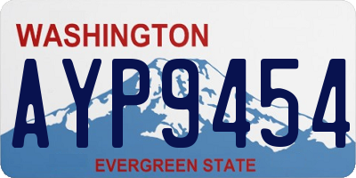 WA license plate AYP9454