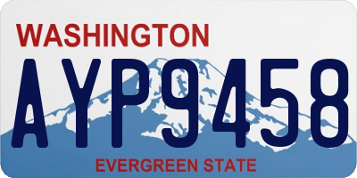 WA license plate AYP9458