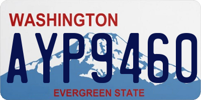 WA license plate AYP9460