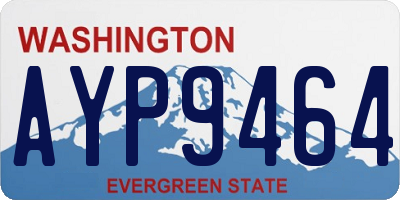 WA license plate AYP9464