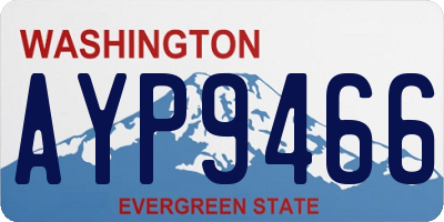 WA license plate AYP9466